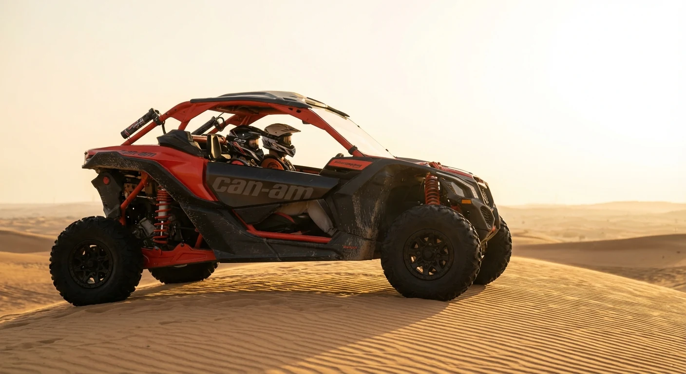2 seater Can-Am dune buggy in Dubai desert