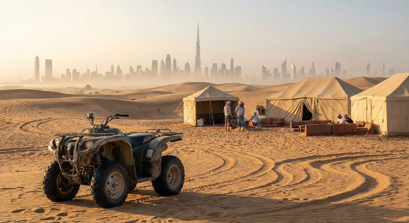 Desert safari and quad biking combo experience in Dubai